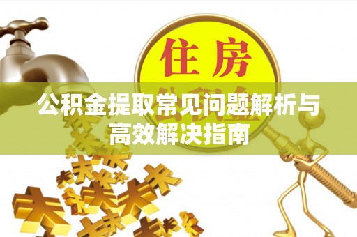 头屋公积金提取常见问题解析与高效解决指南