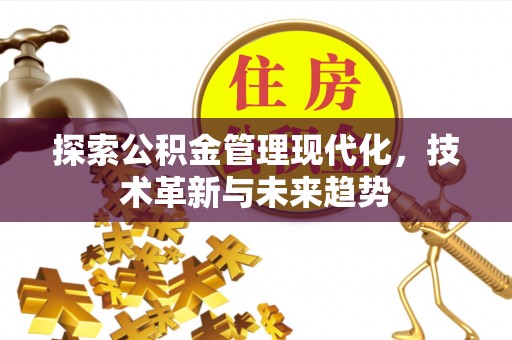 头屋探索公积金管理现代化，技术革新与未来趋势