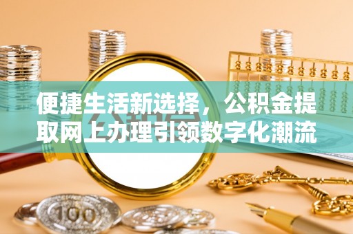 头屋便捷生活新选择，公积金提取网上办理引领数字化潮流