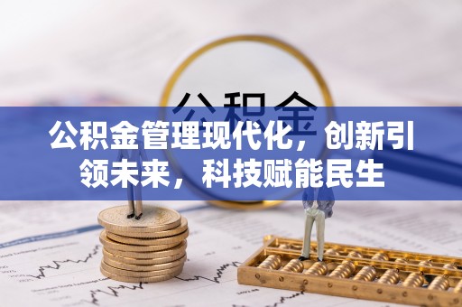 头屋公积金管理现代化，创新引领未来，科技赋能民生