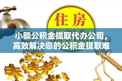 头屋小额公积金提取代办公司，高效解决您的公积金提取难题