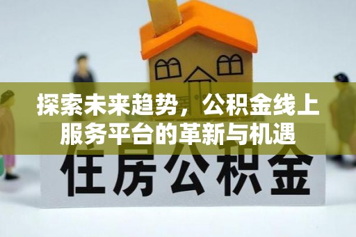 头屋探索未来趋势，公积金线上服务平台的革新与机遇