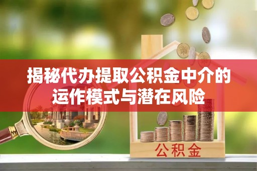 头屋揭秘代办提取公积金中介的运作模式与潜在风险