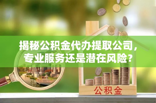 头屋揭秘公积金代办提取公司，专业服务还是潜在风险？