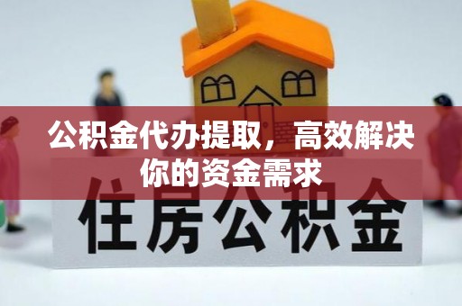 头屋公积金代办提取，高效解决你的资金需求