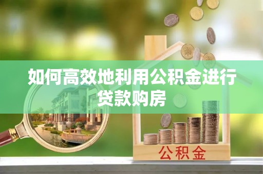 头屋如何高效地利用公积金进行贷款购房